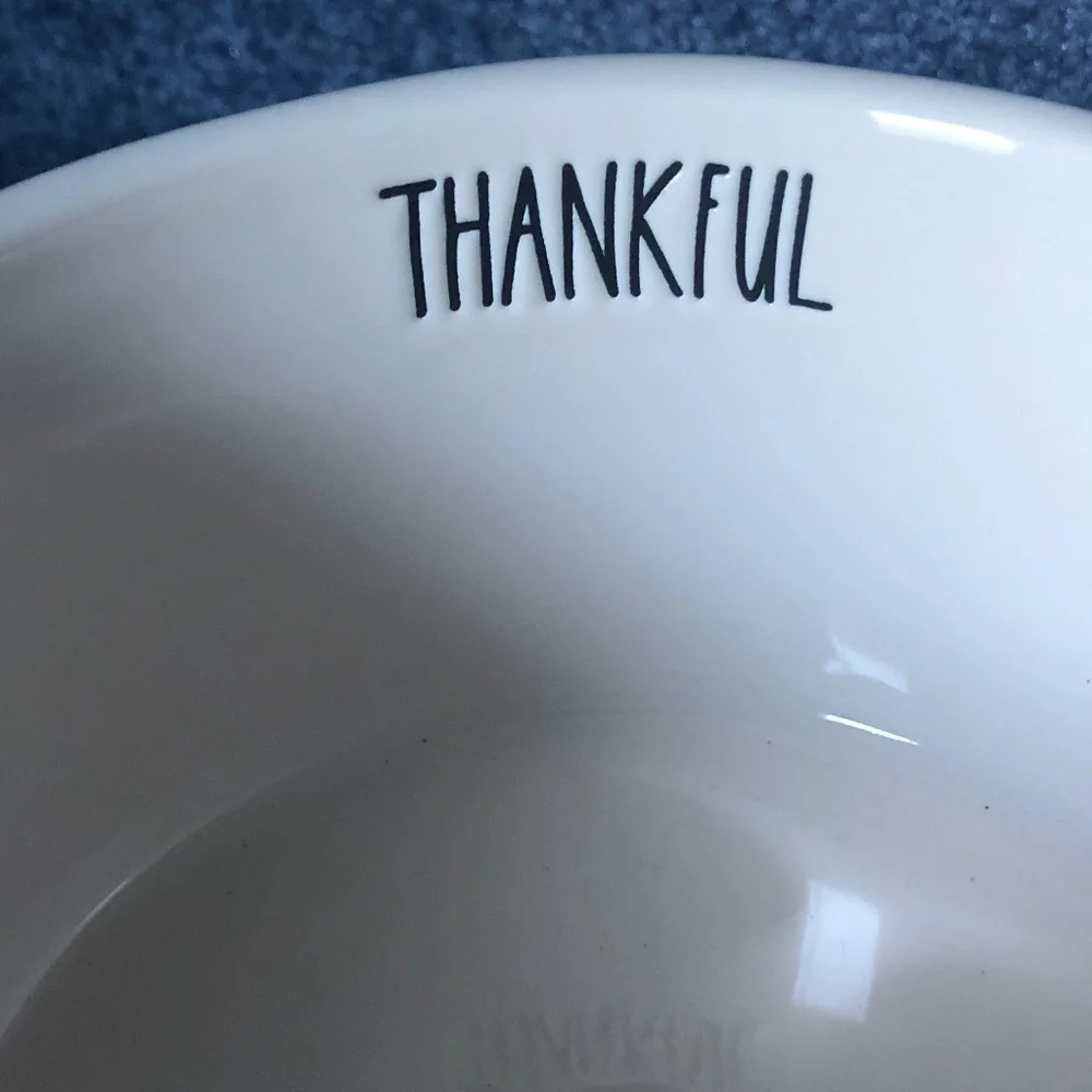 NWT Rae Dunn Peanuts Snoopy Soup or Chili Bowl Thanksgiving Fall Leaves